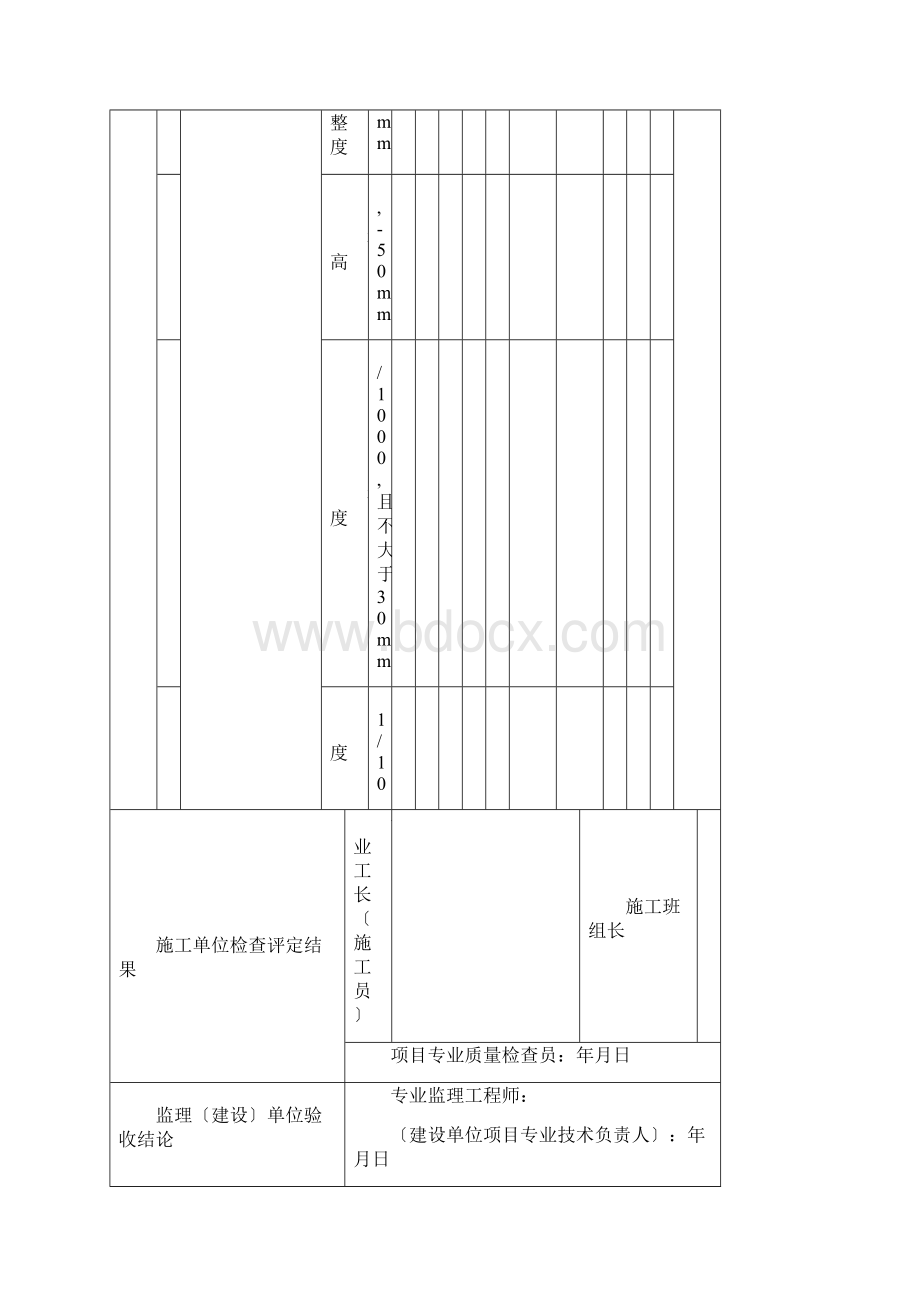 装饰装修工程检验批表格实用模板汇总情况Word文件下载.docx_第2页