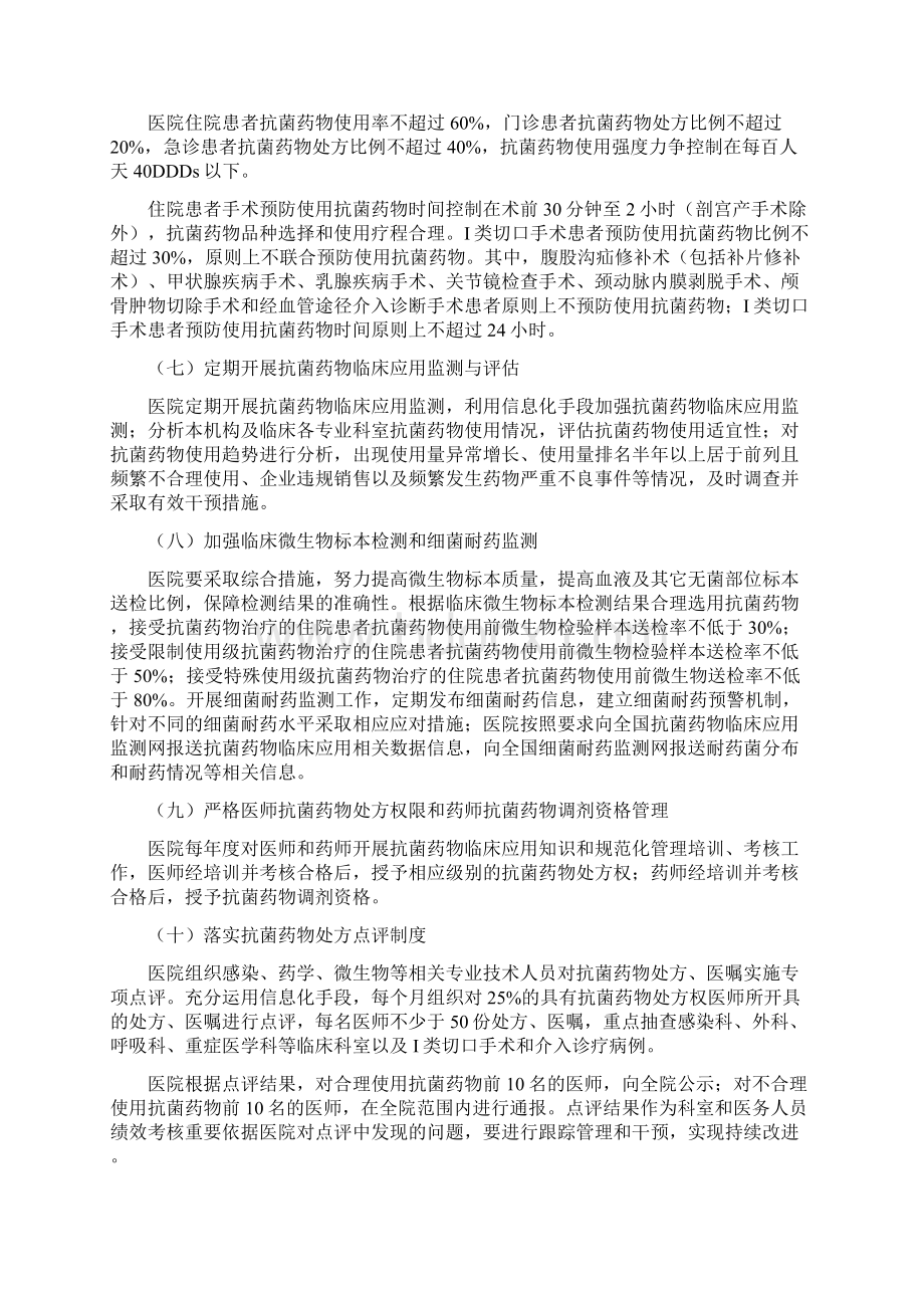 医院抗菌药物临床应用专项整治活动方案Word文档格式.docx_第3页