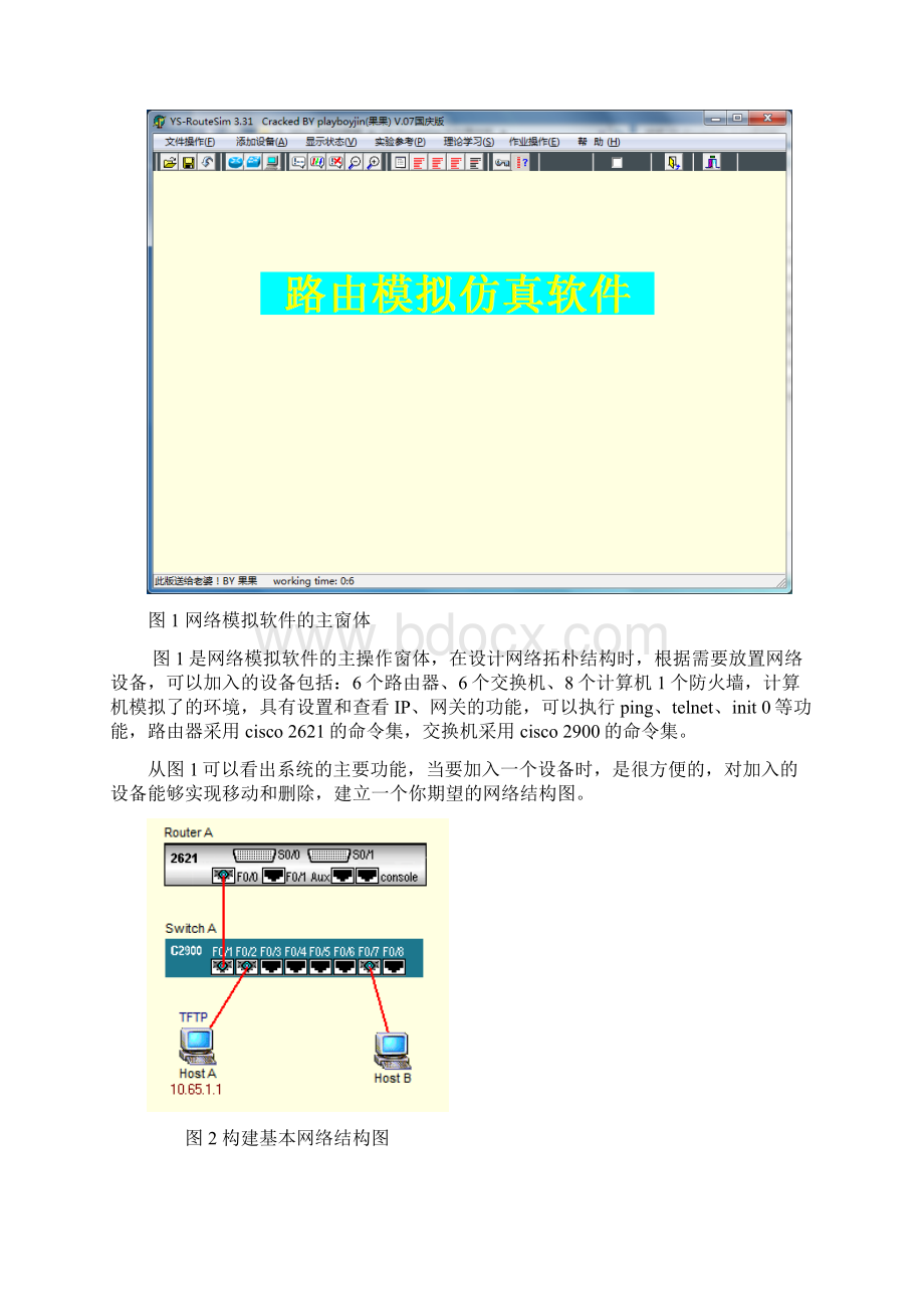 路由器和交换机基本配置实验报告文档格式.docx_第2页