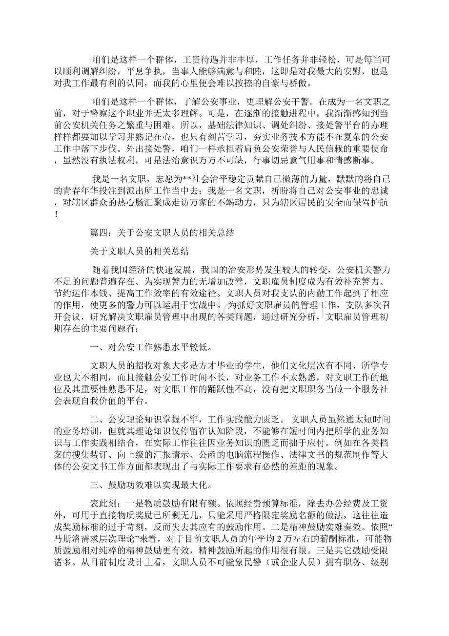 公安文职个人工作总结Word文档格式.docx_第3页