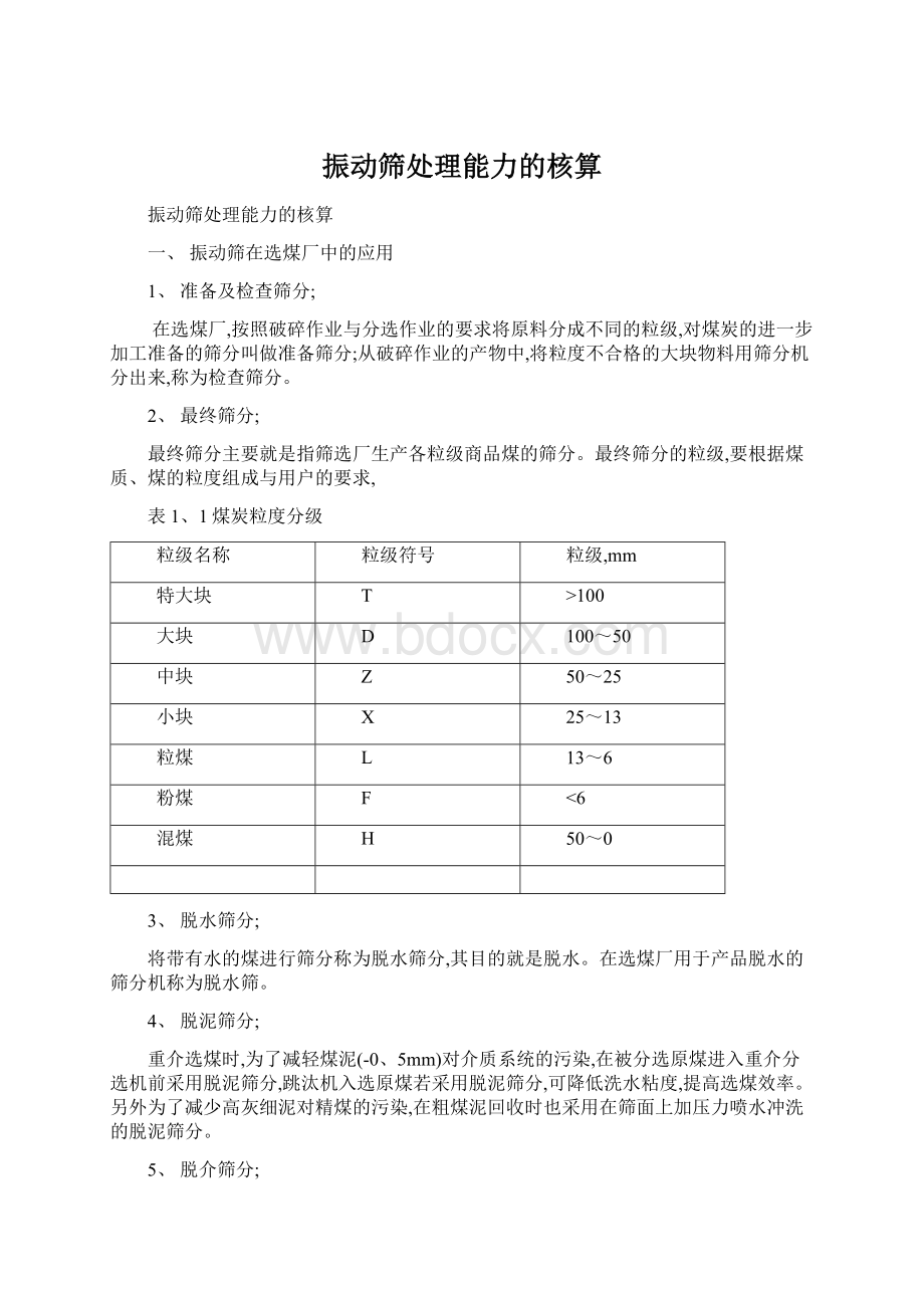 振动筛处理能力的核算.docx_第1页