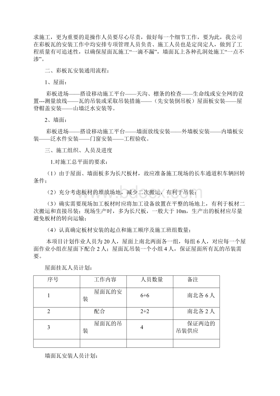 钢构围护彩钢板施工方案Word文件下载.docx_第2页