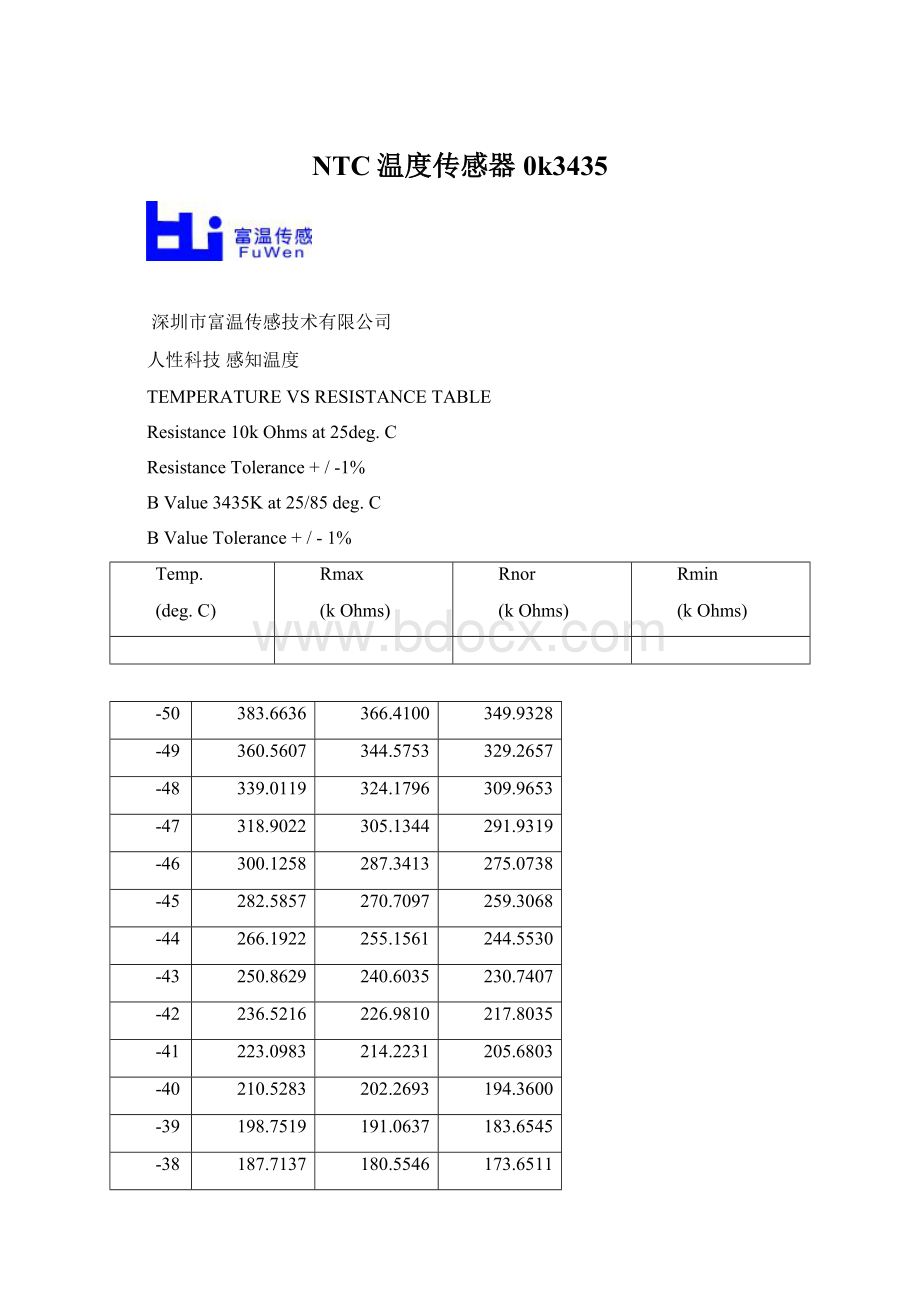 NTC温度传感器0k3435.docx