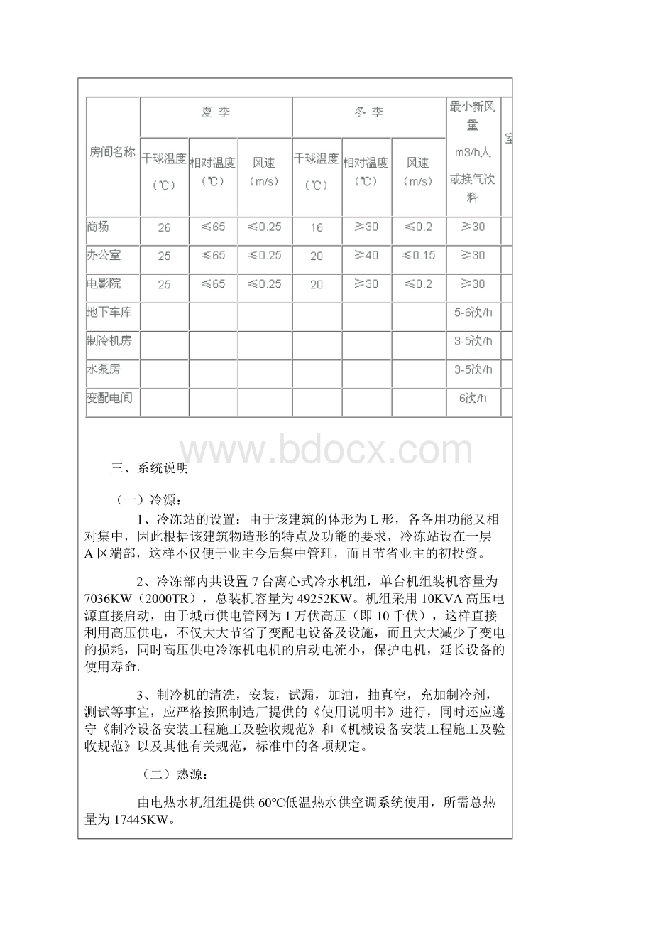 某购物中心空调设计施工说明文档格式.docx_第2页