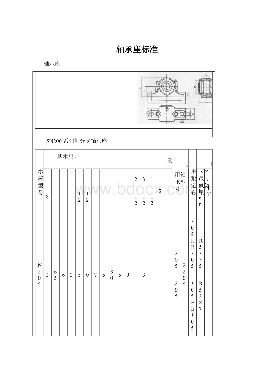 轴承座标准Word下载.docx_第1页