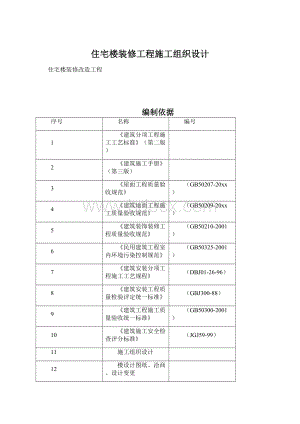 住宅楼装修工程施工组织设计.docx