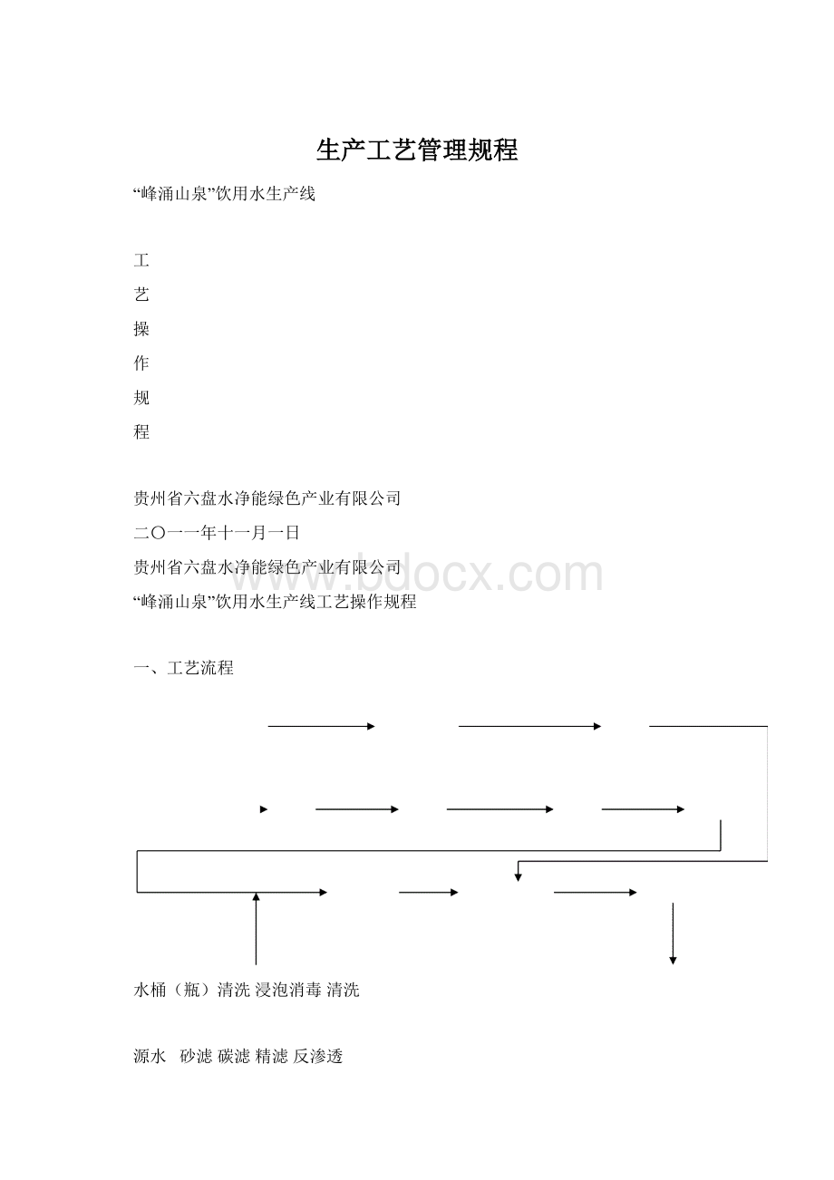 生产工艺管理规程.docx_第1页