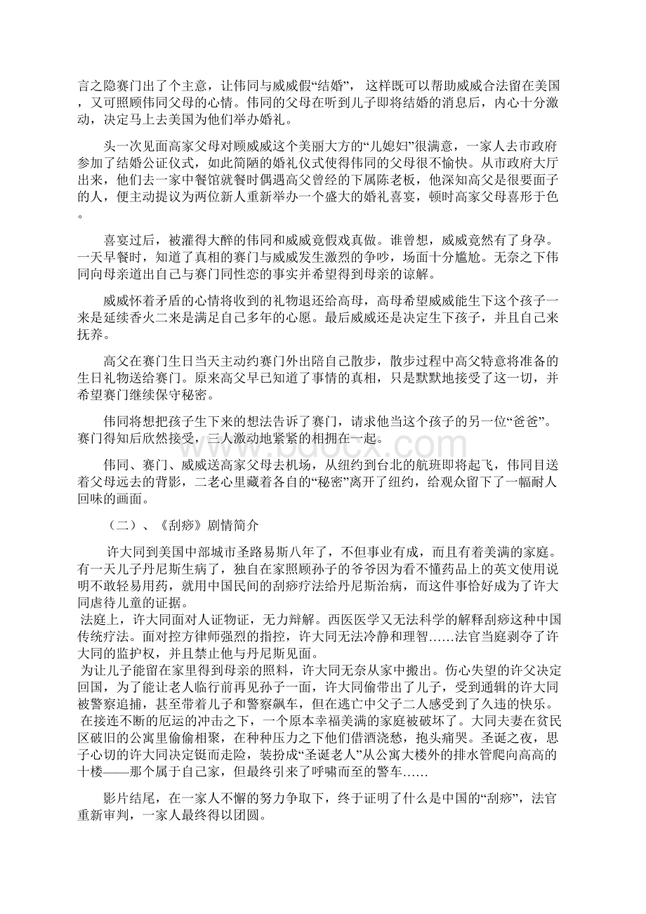 从电影喜宴刮痧看中西文化差异文档格式.docx_第2页