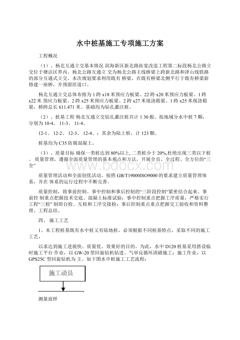 水中桩基施工专项施工方案Word文件下载.docx_第1页