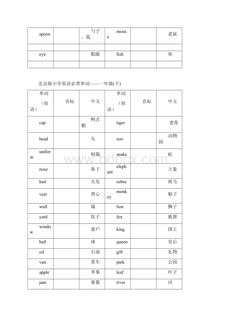 北京版英语单词表.docx_第2页