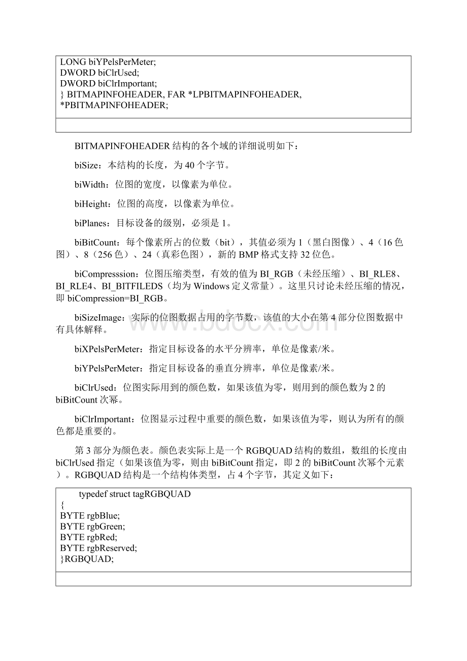 完整word版BMP文件结构读写操作图文c实现.docx_第3页