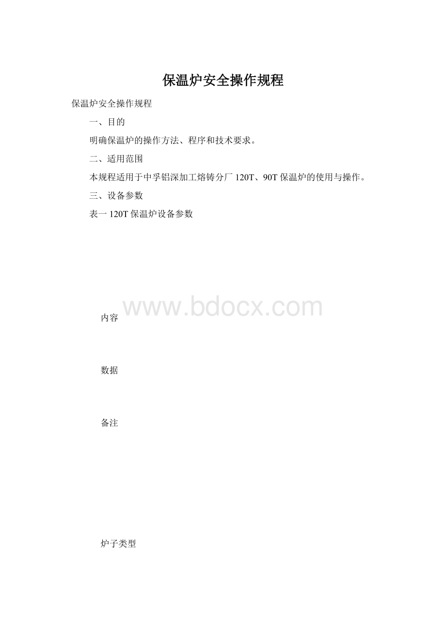 保温炉安全操作规程.docx_第1页