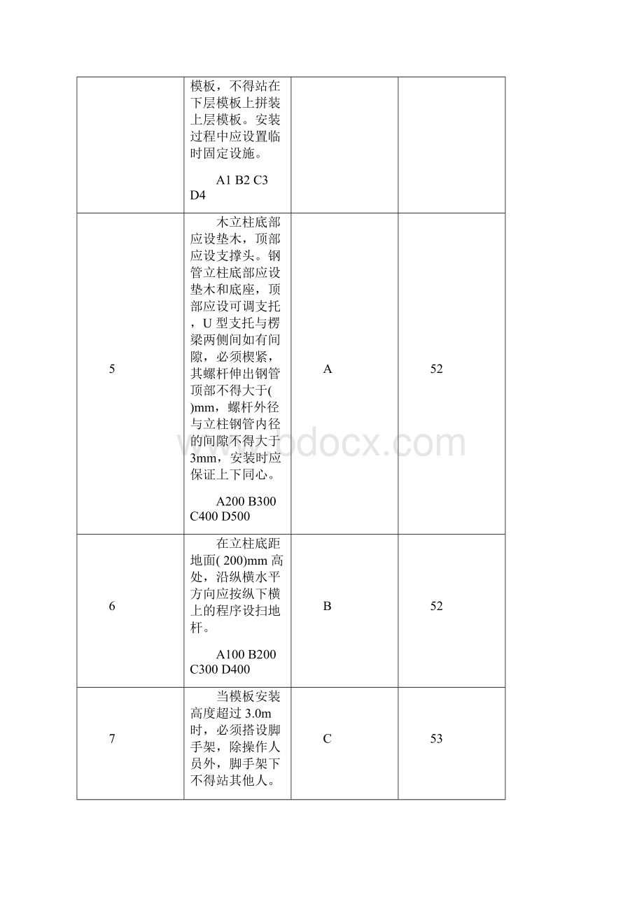 建筑施工模板安全技术规范JGJ162试题.docx_第2页