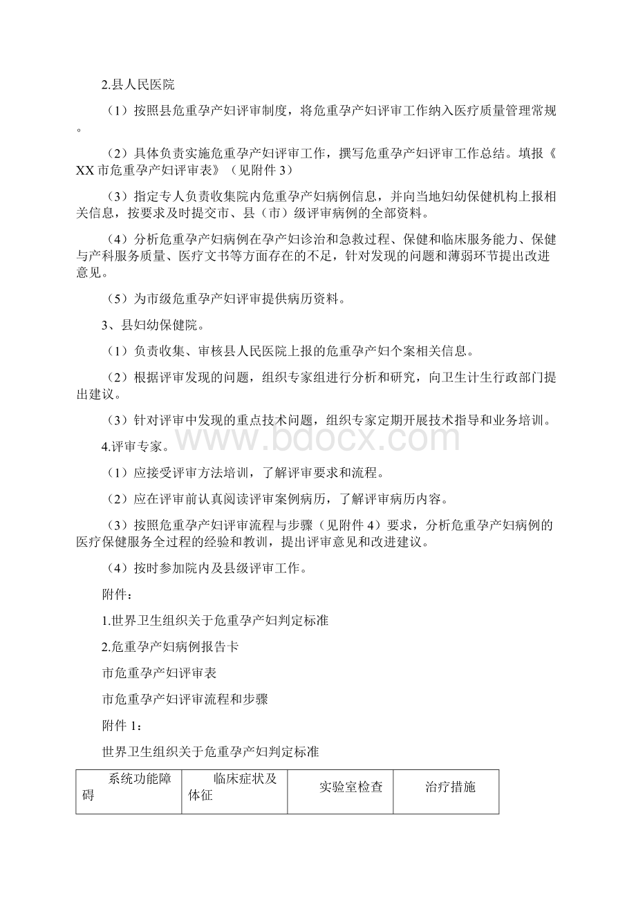 县危重孕产妇报告和评审制度Word文件下载.docx_第3页