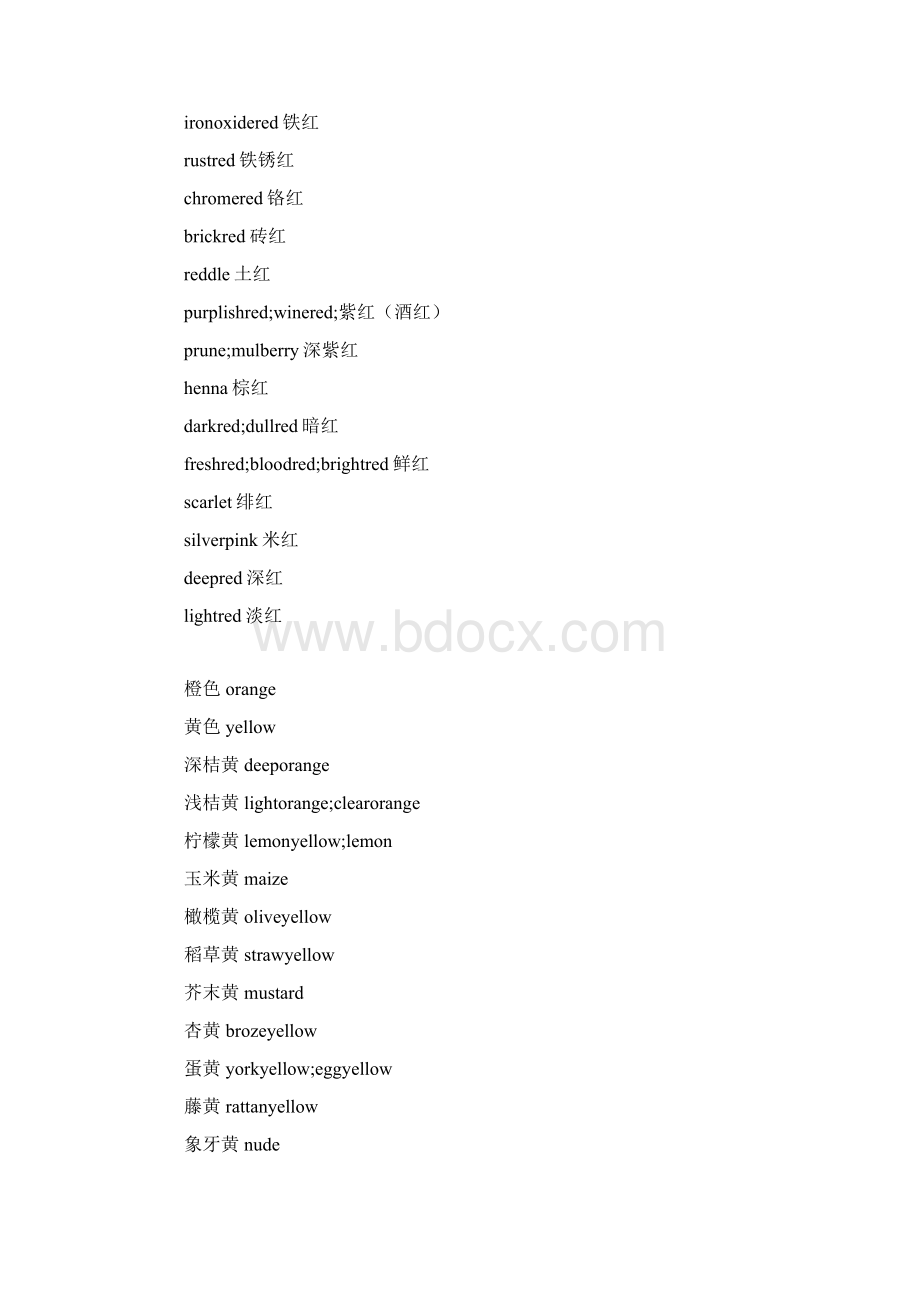 各种颜色的英文对照Word下载.docx_第3页