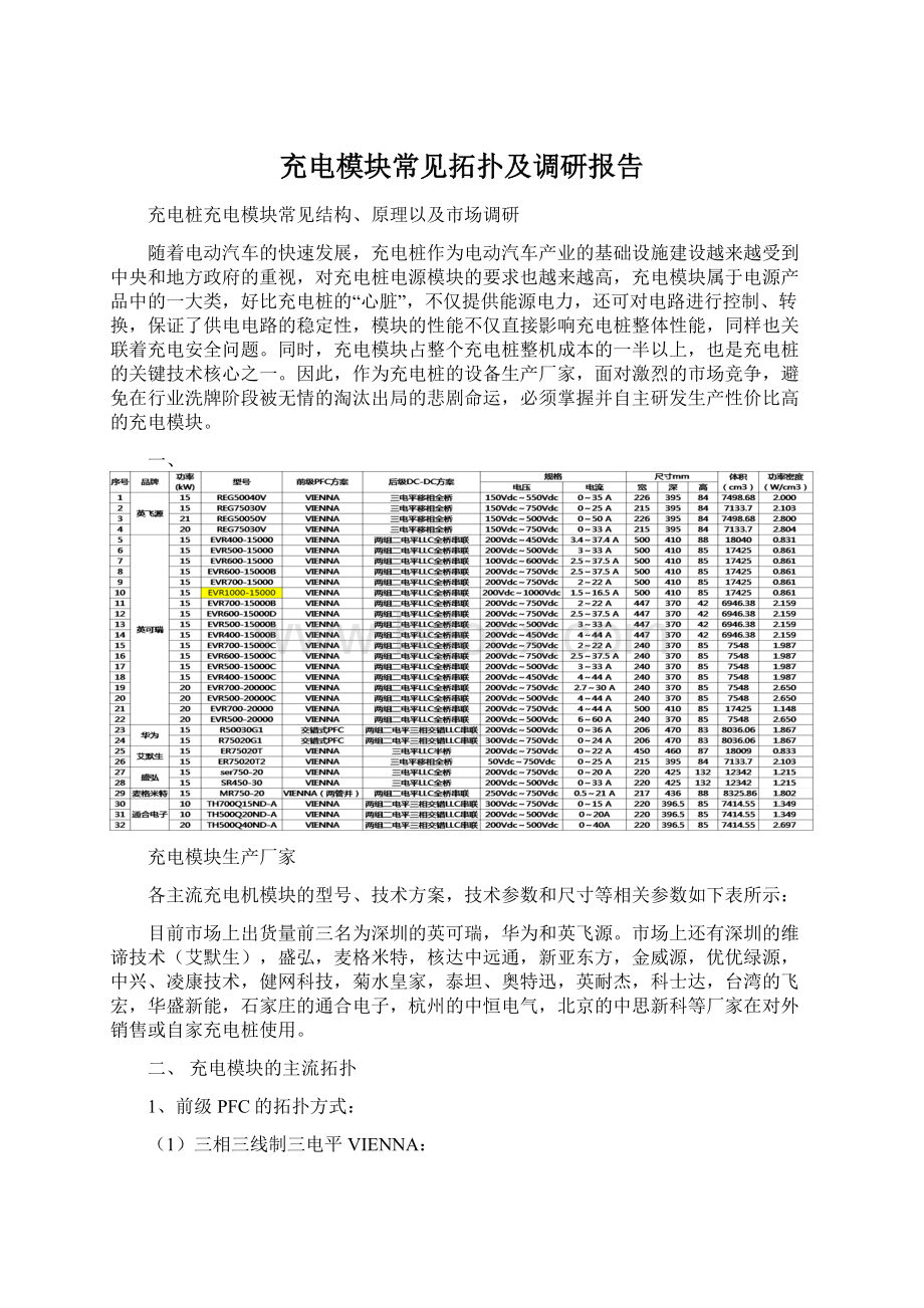 充电模块常见拓扑及调研报告.docx