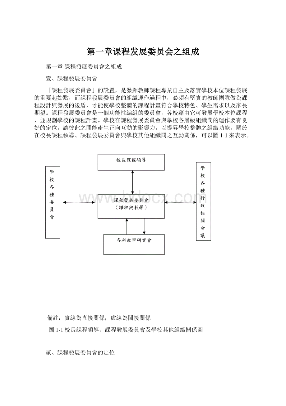 第一章课程发展委员会之组成.docx