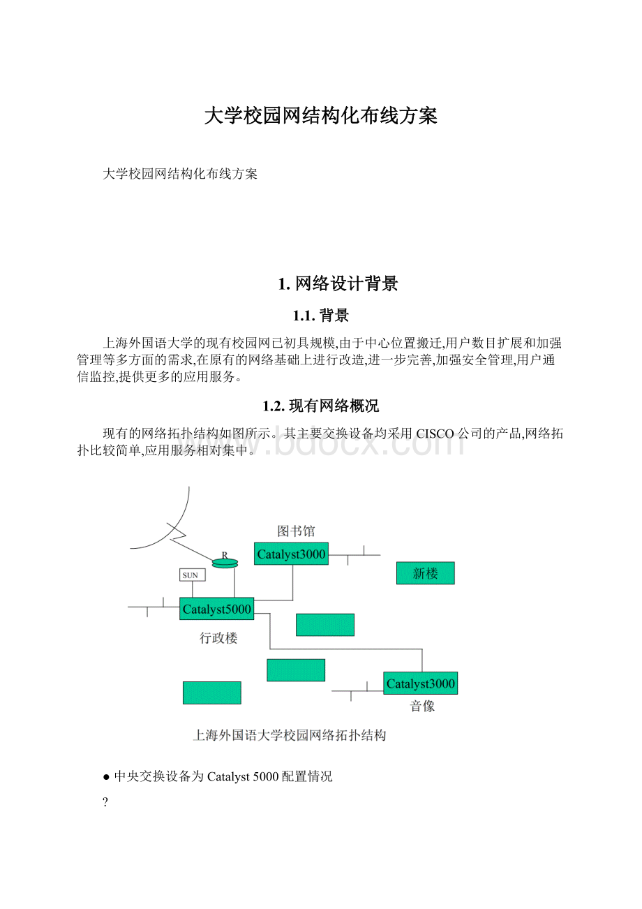 大学校园网结构化布线方案.docx