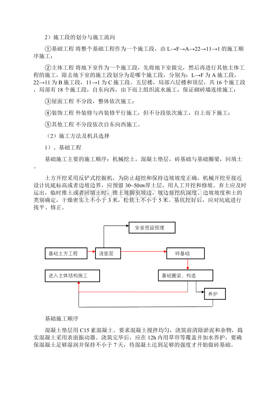 某办公大楼施工课程设计正文Word格式文档下载.docx_第2页