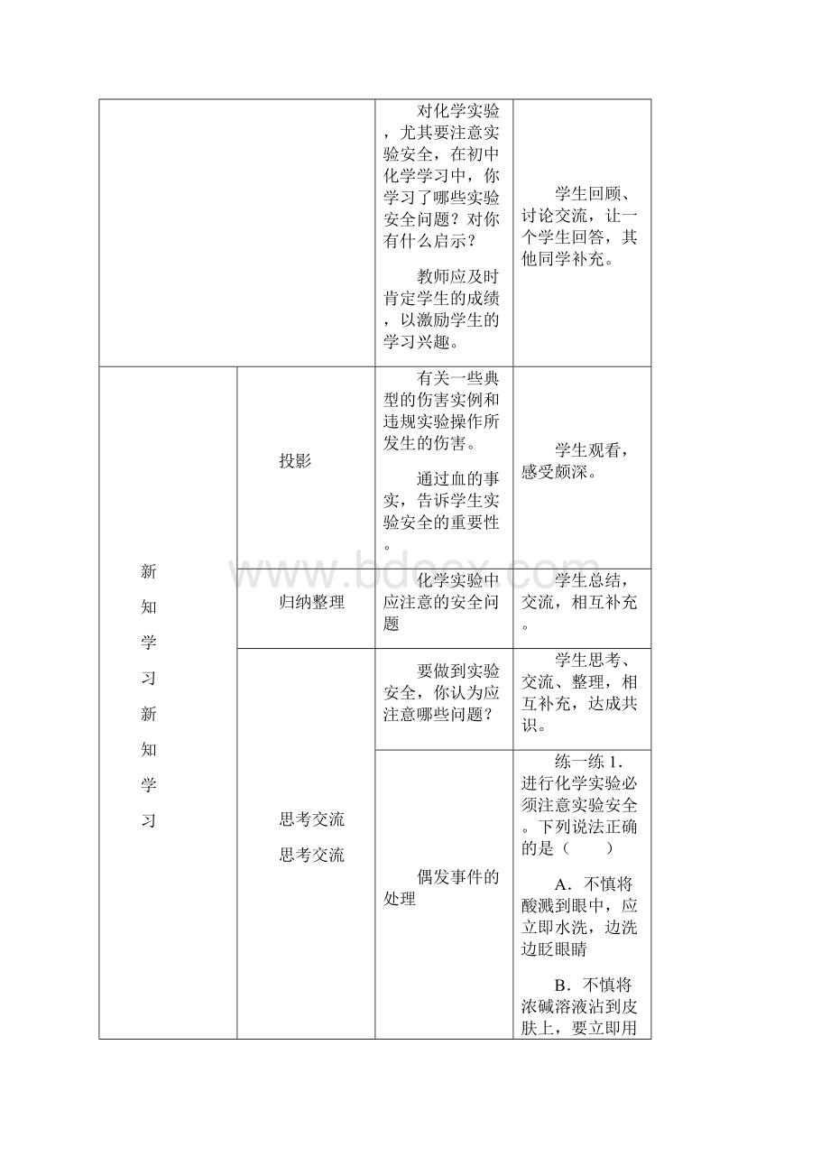 word完整版人教版高中化学必修一《化学实验基本方法》教案Word格式.docx_第2页