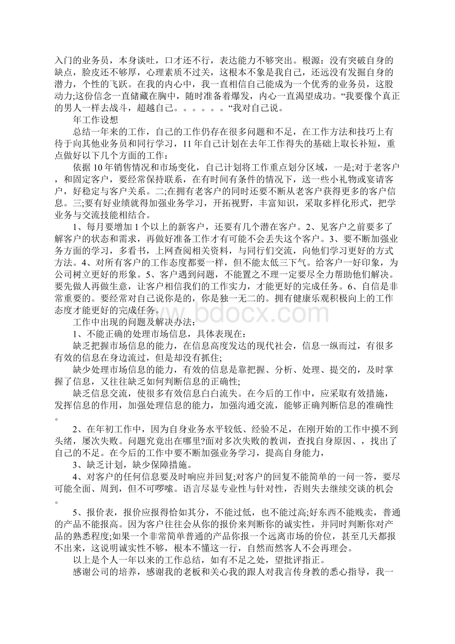 销售业务员工作个人总结范文.docx_第2页