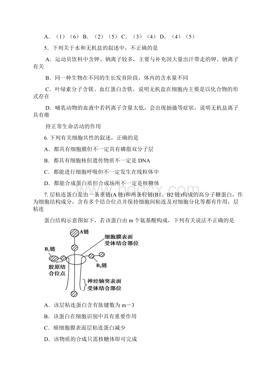 山东济南市届高三生物阶段测试文档格式.docx_第2页