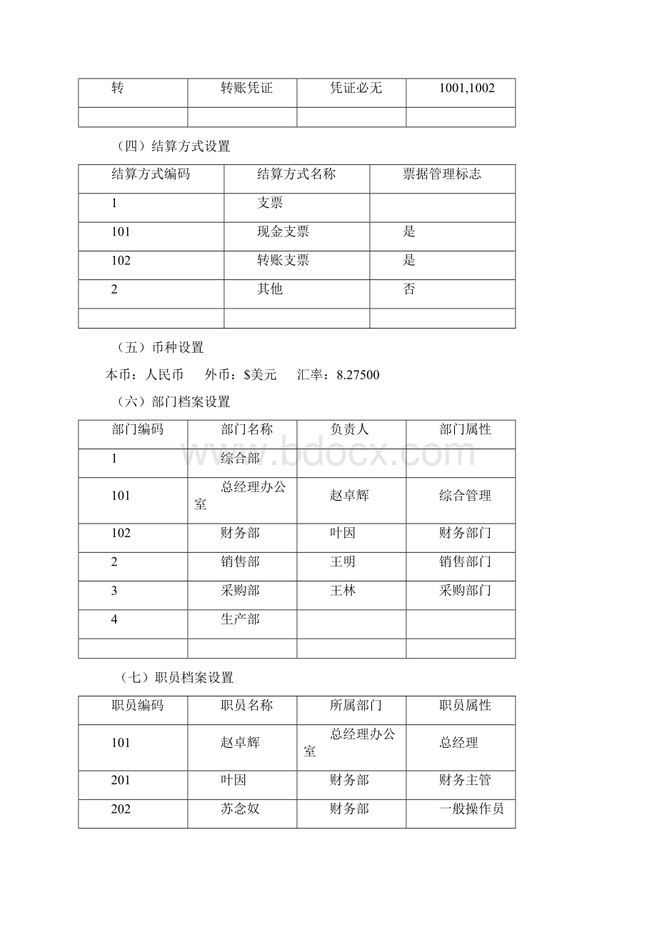 会计考试电算化上机操作练习内容Word格式文档下载.docx_第2页