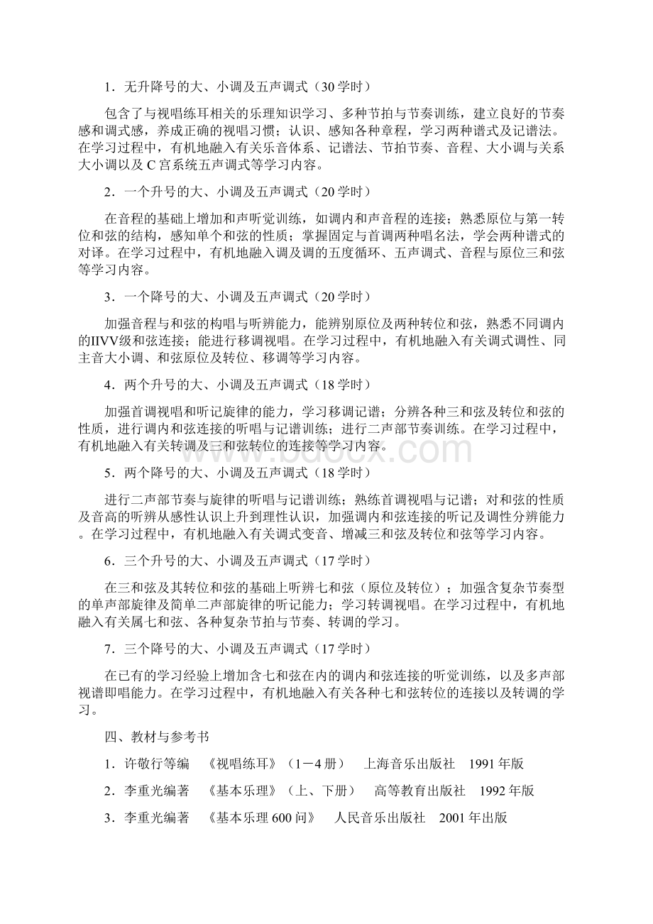 音乐学所有课程大纲Word文档格式.docx_第2页