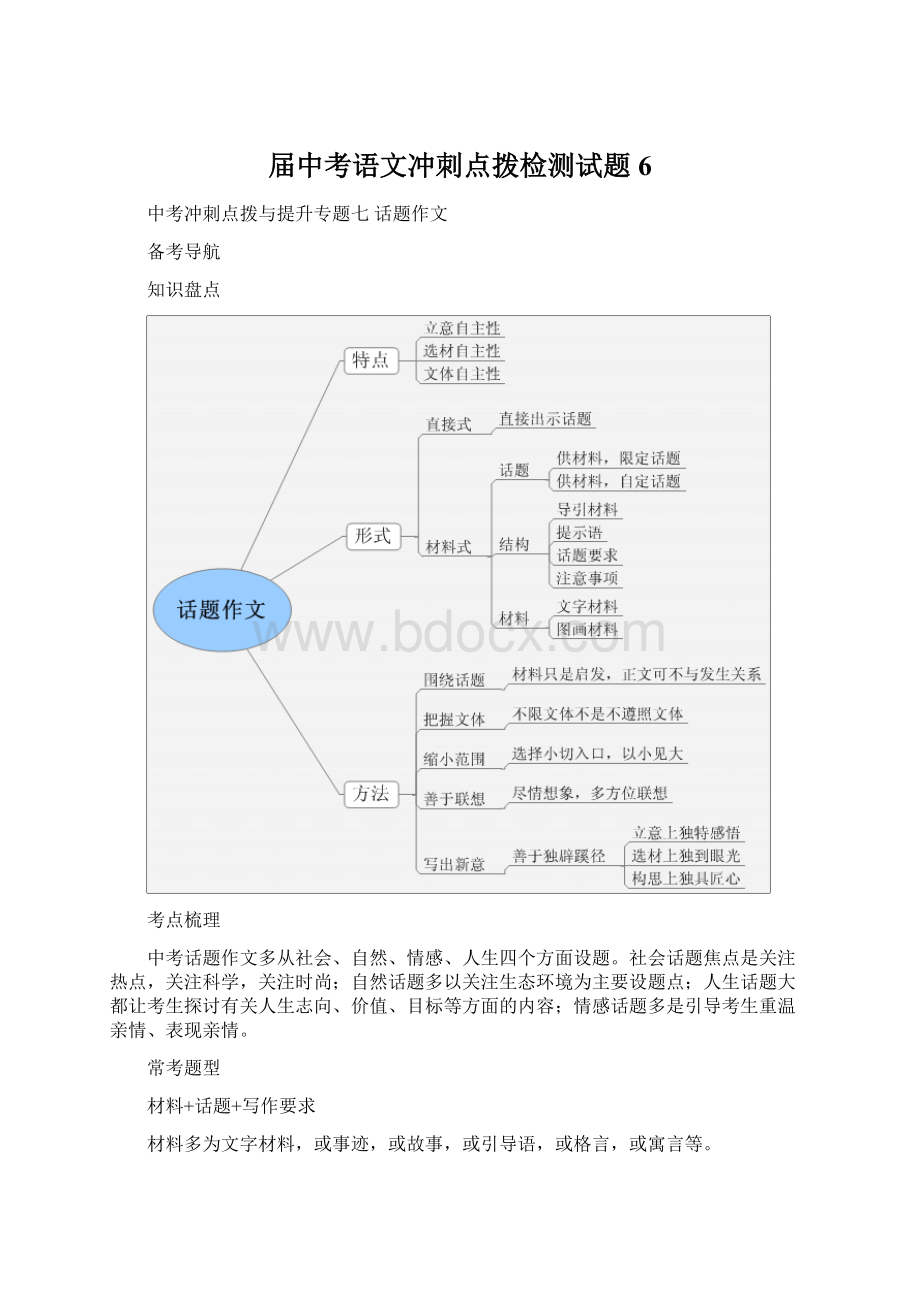 届中考语文冲刺点拨检测试题6Word格式文档下载.docx