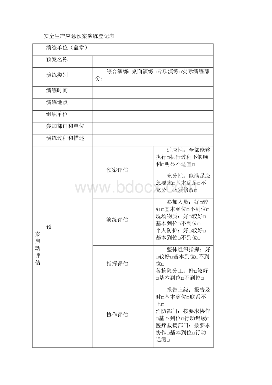 加油站应急救援预案演练计划方案Word格式.docx_第3页