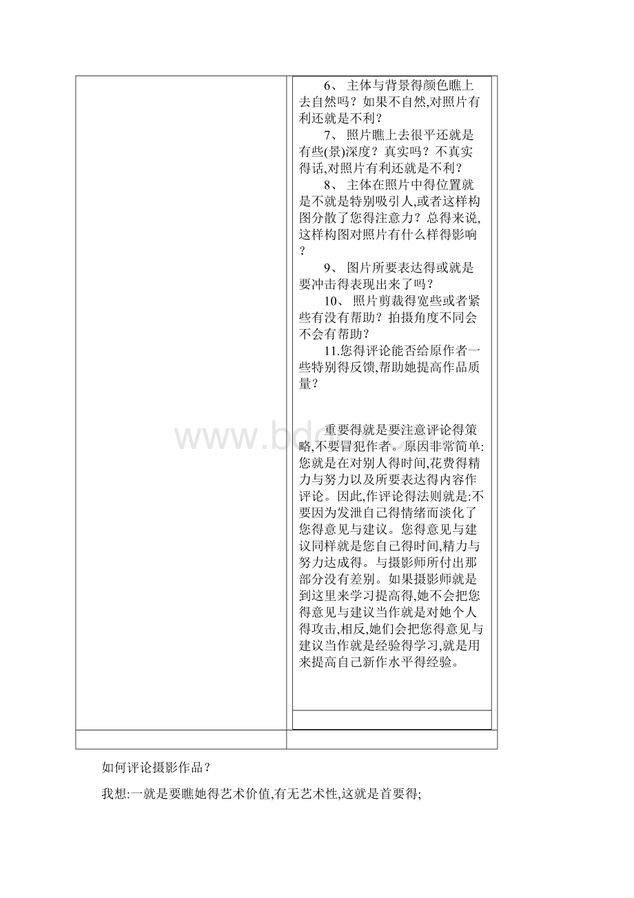 怎样正确评论别人得摄影作品Word文件下载.docx_第2页