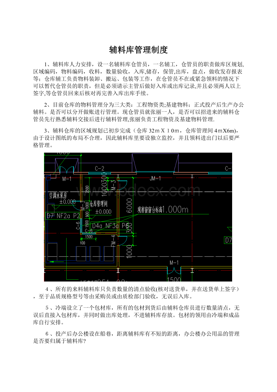 辅料库管理制度Word格式.docx_第1页