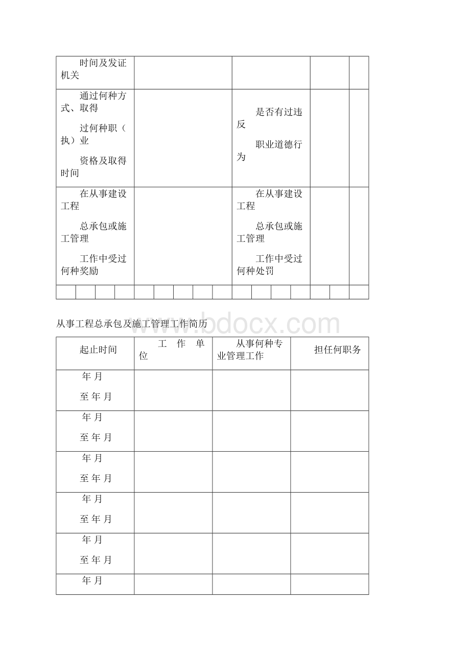 精品建造师执业资格考核认定申报表.docx_第3页