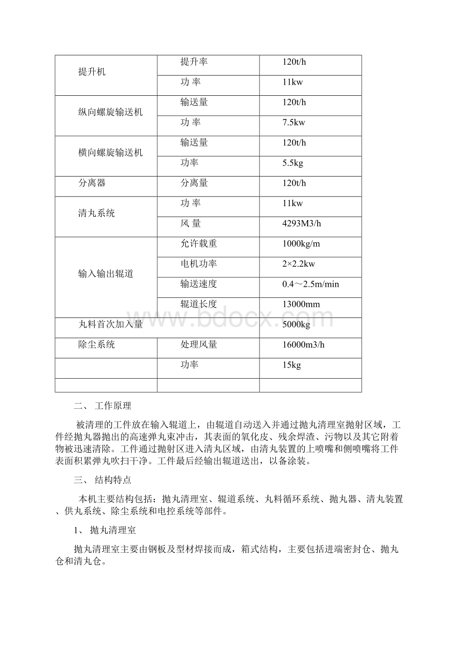 滚道通过式抛丸机使用说明书.docx_第2页