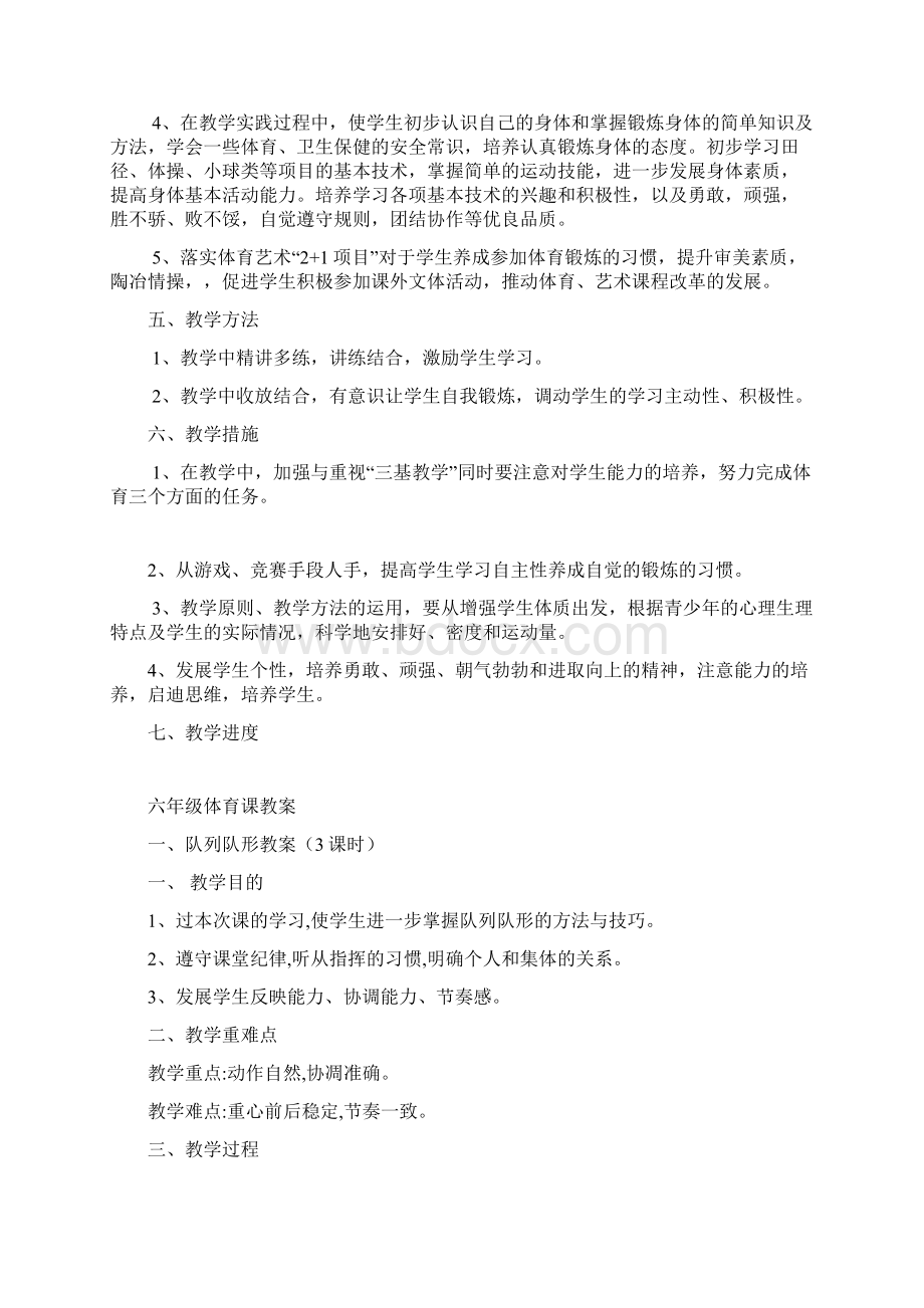 体育活动课计划及教案.docx_第2页