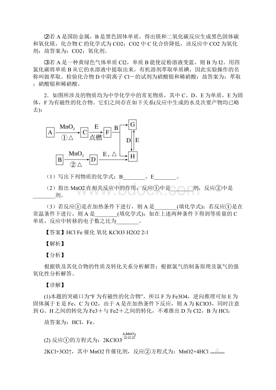 化学培优 易错 难题卤素及其化合物辅导专题训练附答案解析.docx_第2页