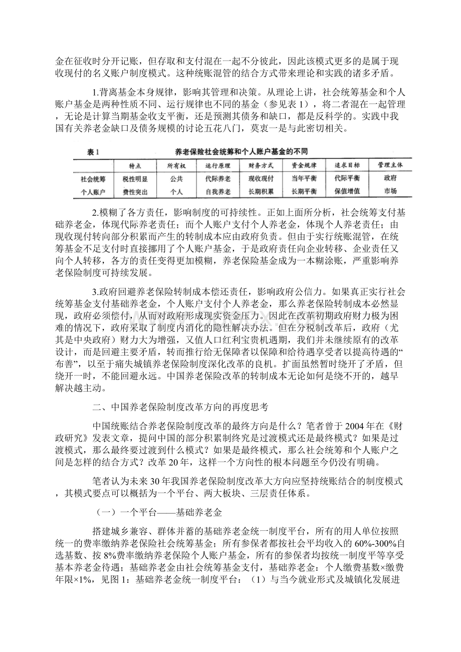 中国养老保险改革20年回望与思考上.docx_第2页