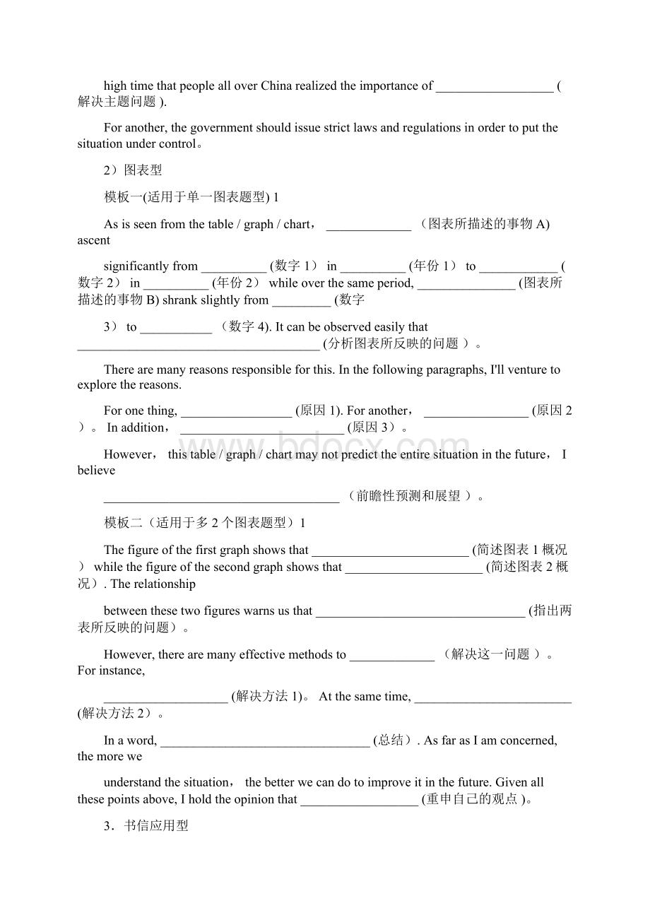 专升本作文模板范本模板Word文档下载推荐.docx_第2页