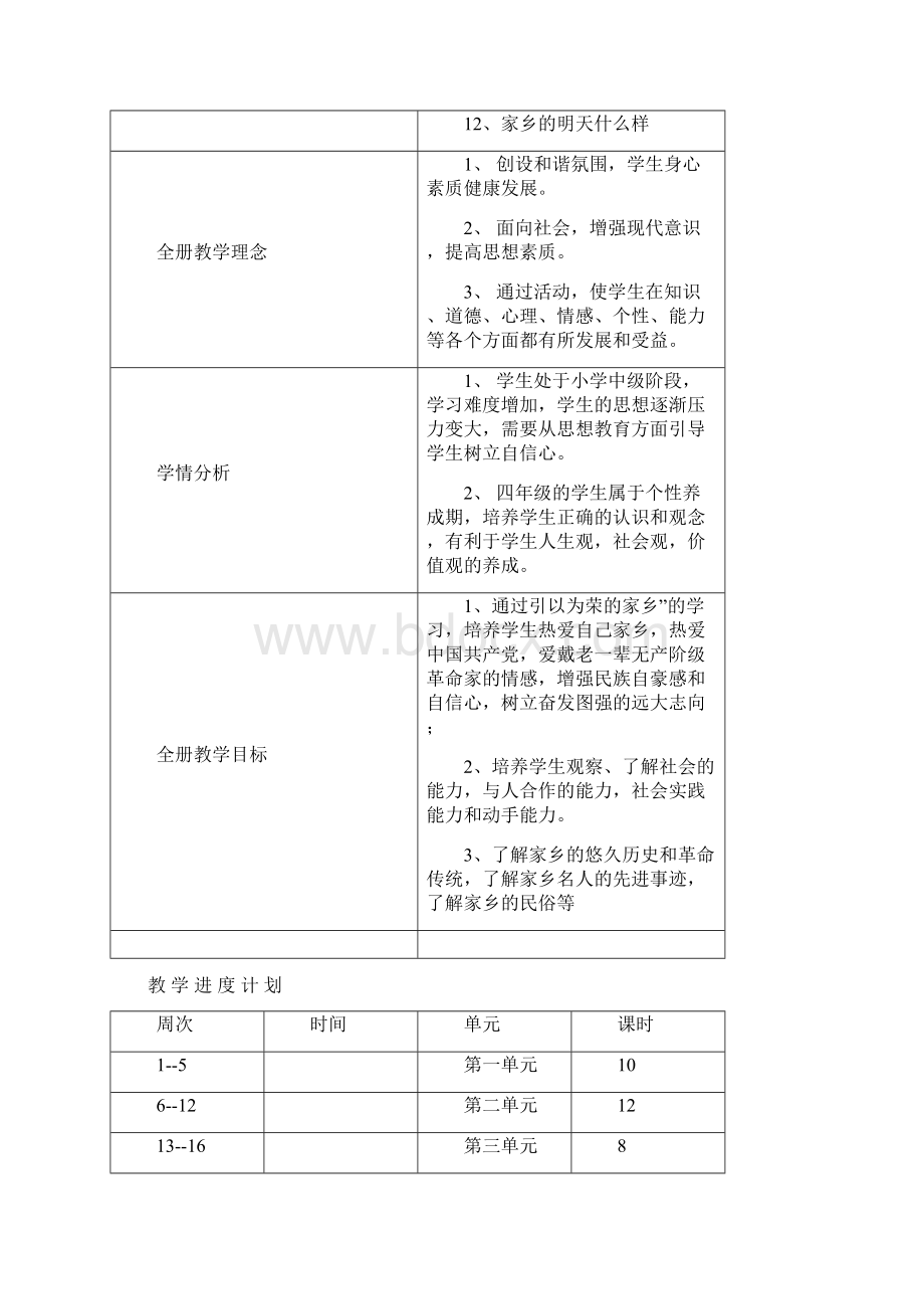 人教版小学四年级下册思品教案.docx_第2页