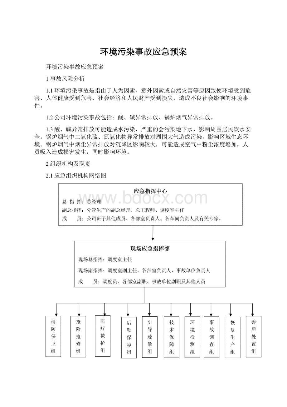 环境污染事故应急预案Word文档下载推荐.docx_第1页