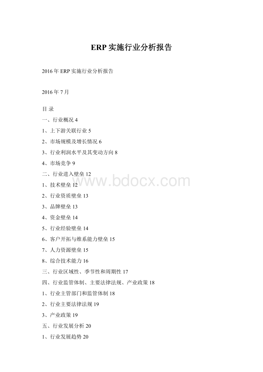 ERP实施行业分析报告.docx