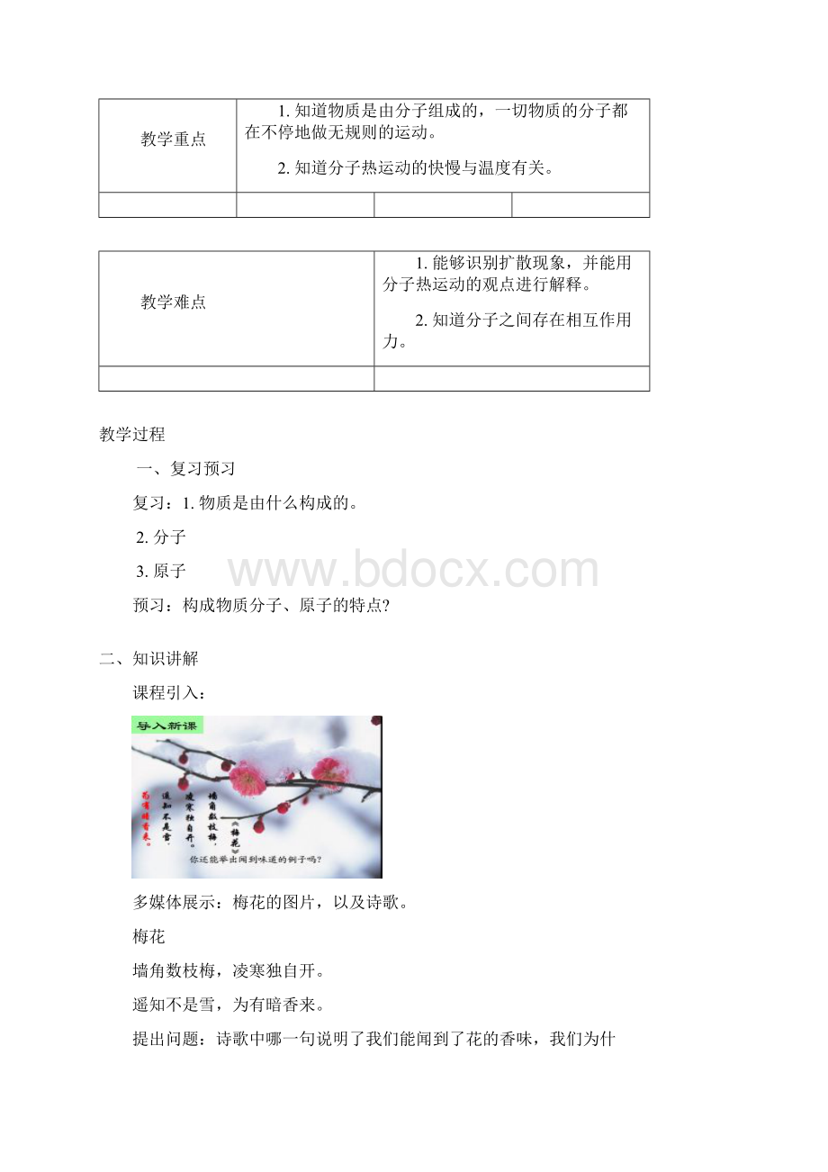 初中物理分子热运动理论教案Word下载.docx_第2页