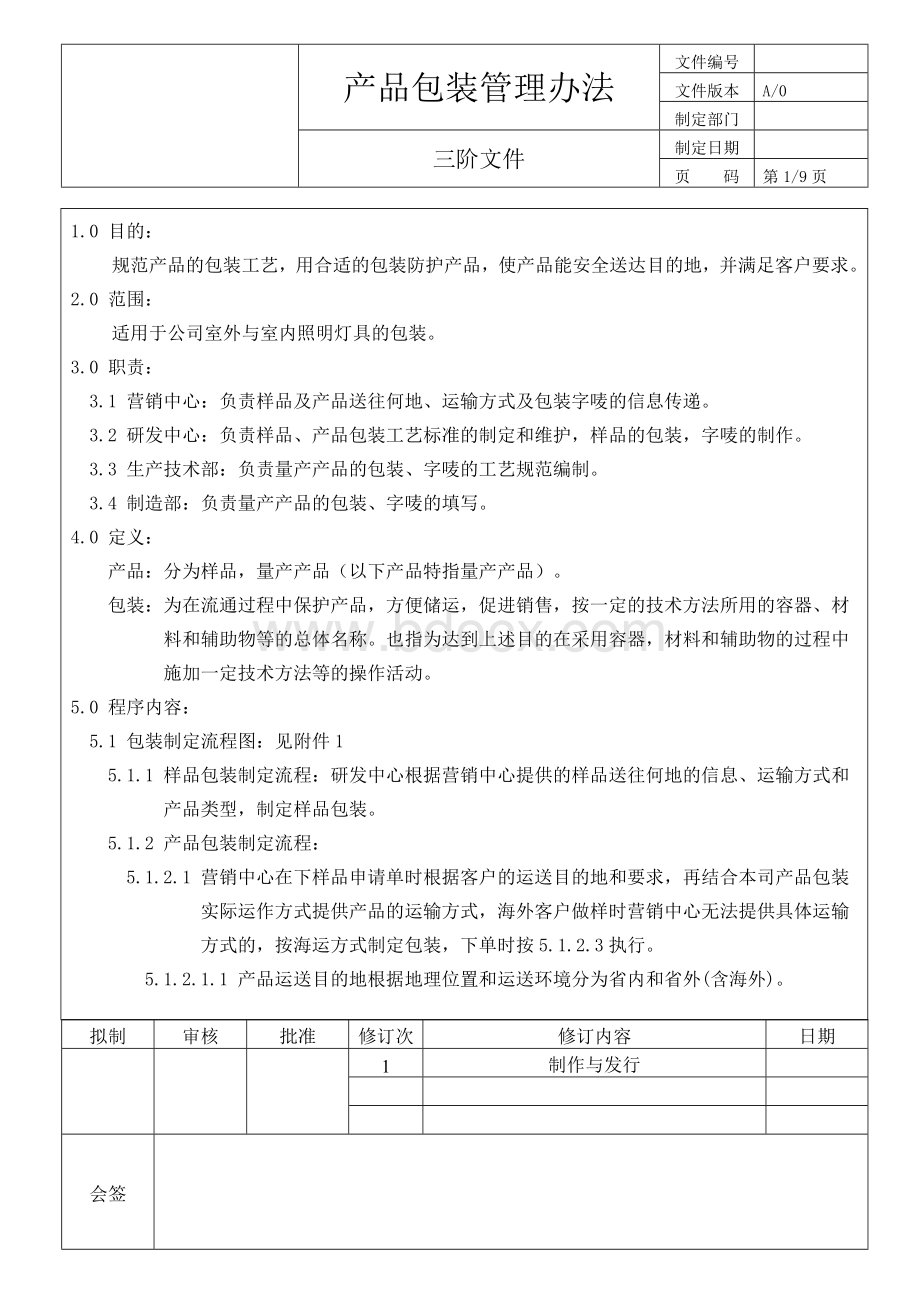 产品包装管理办法.doc_第1页