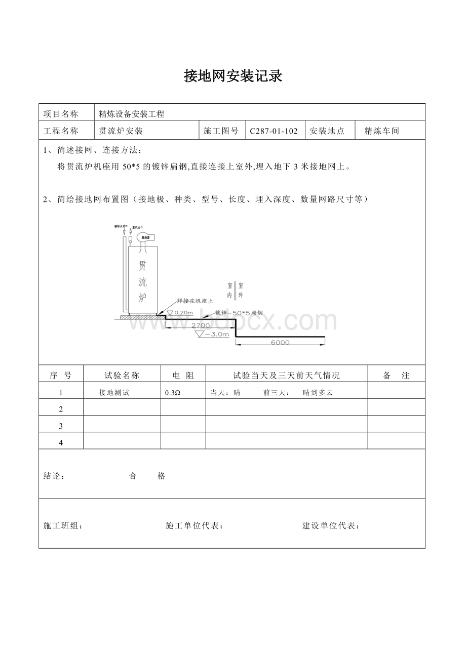 锅炉安装质量记录表Word下载.doc_第2页