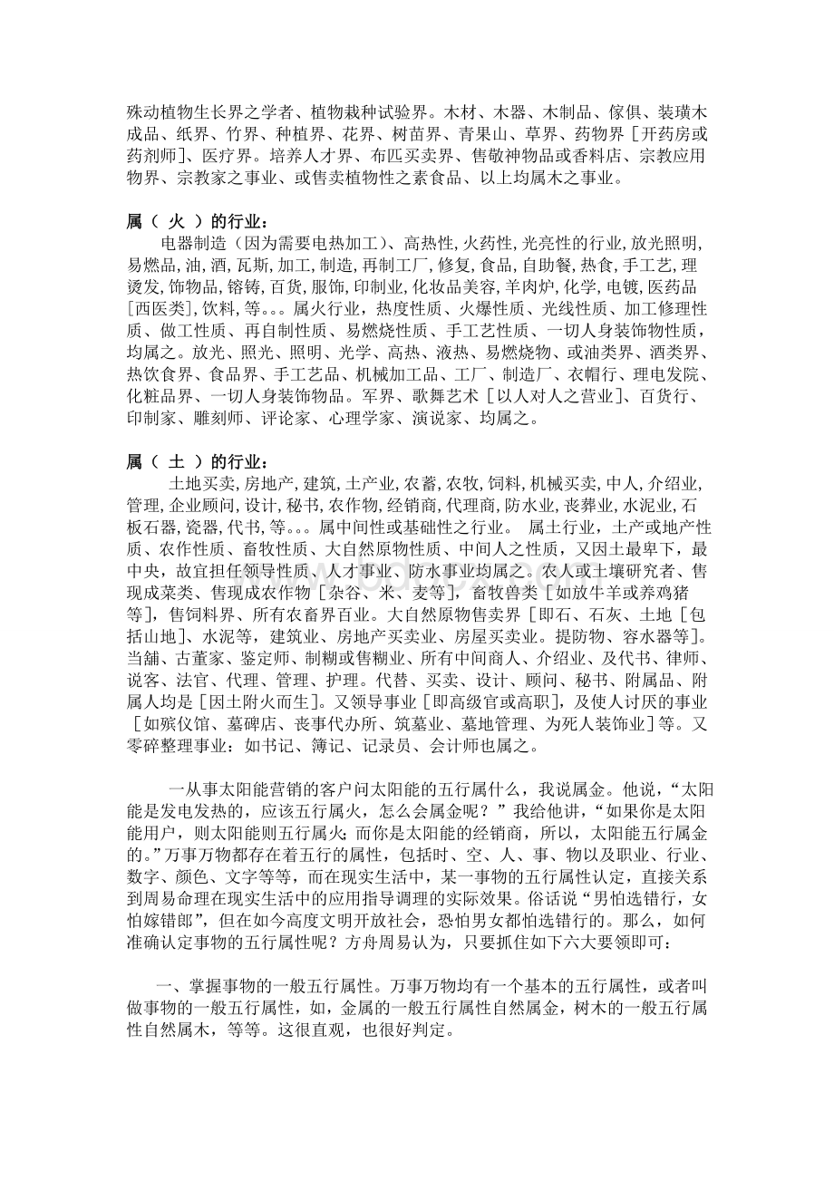 具体职业、行业五行之属性文档格式.doc_第2页