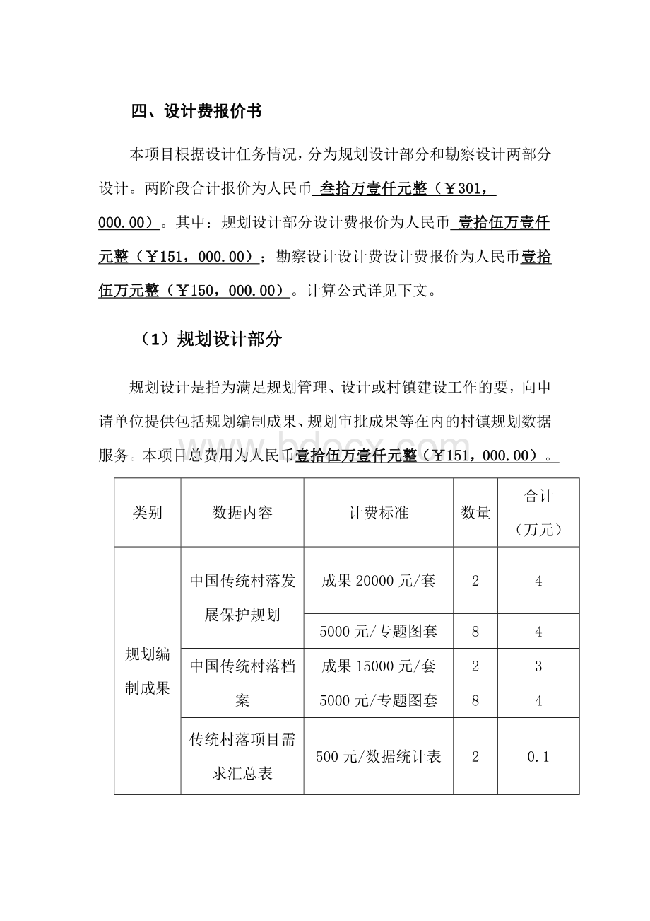 传统村落保护发展规划收费标准Word文档下载推荐.doc_第3页