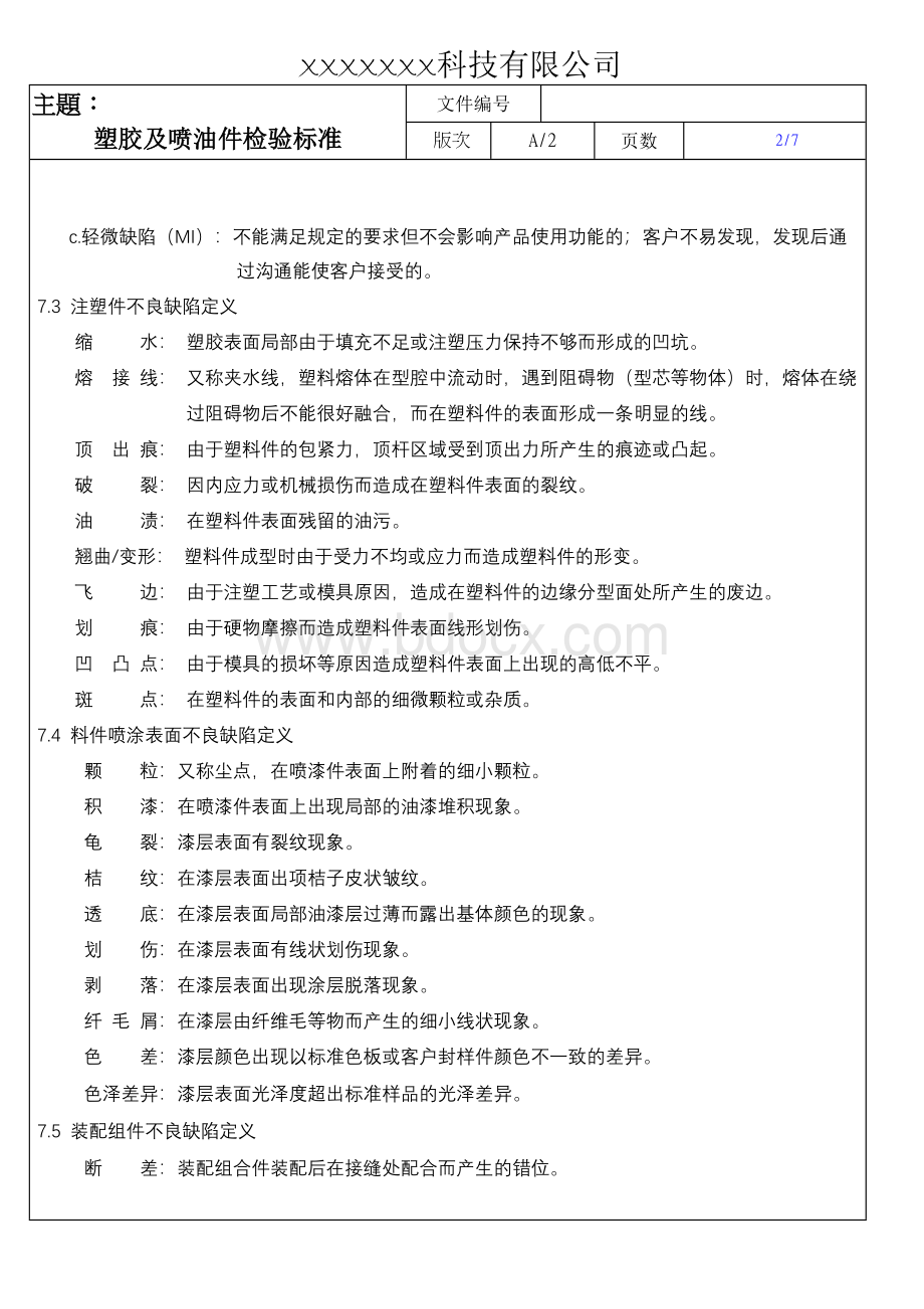 塑胶喷油件检验标准.docx_第3页