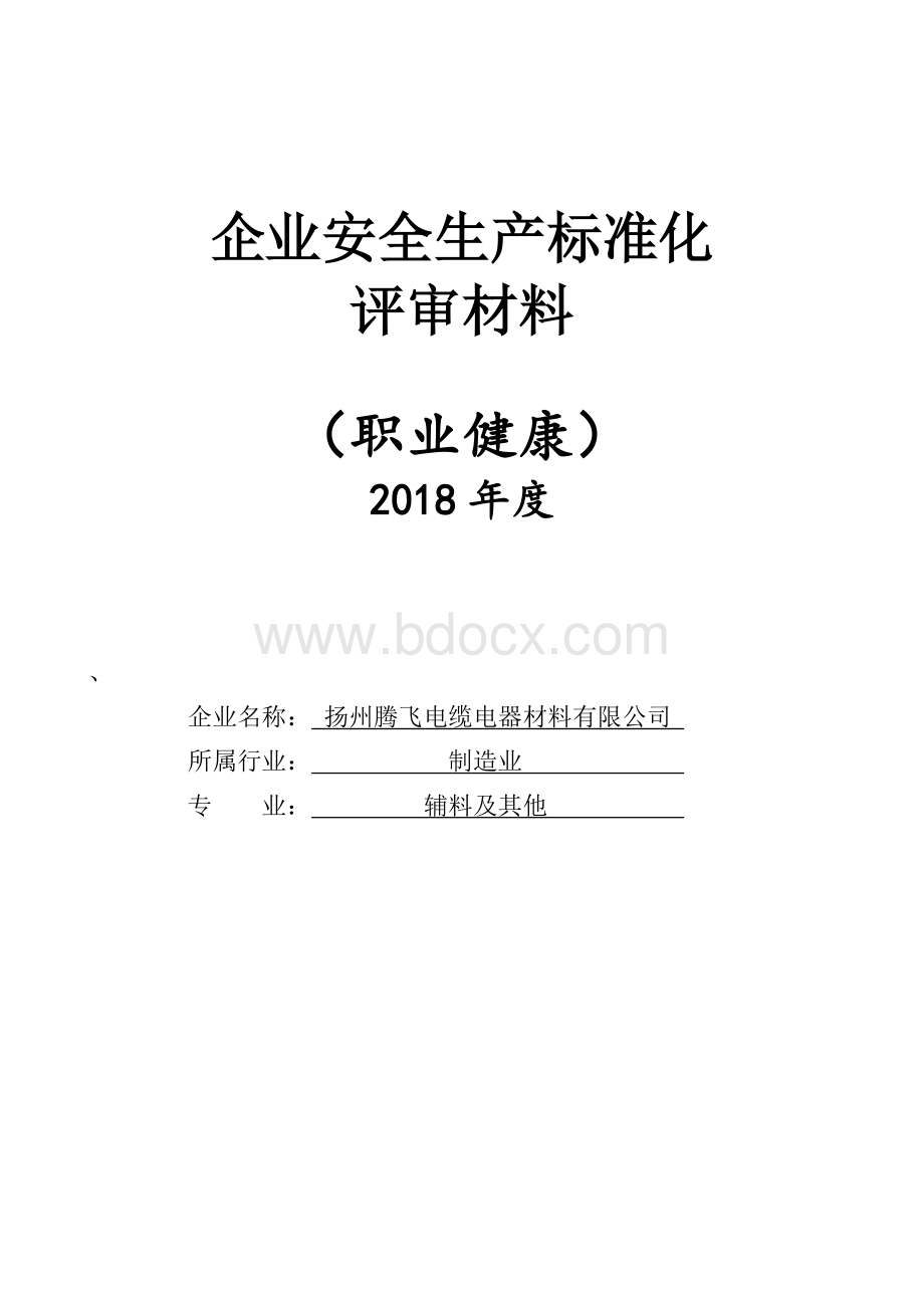 十、职业健康(安全生产标准化)Word格式文档下载.doc