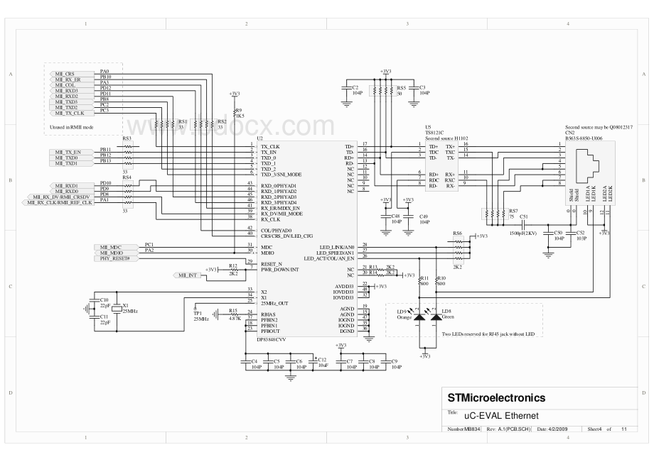 STM32F107开发板原理图(功能完整)资料下载.pdf_第2页