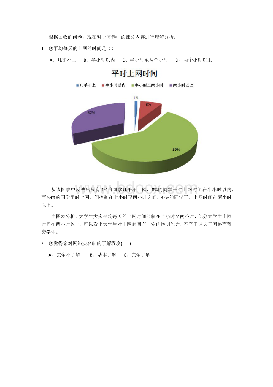 关于网民对实施网上实名制观点的调查问卷报告Word文档格式.docx_第1页